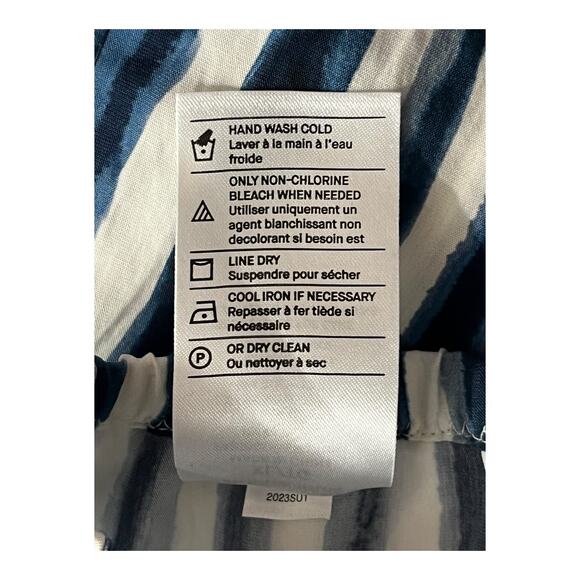 Vince Shorts Painterly Stripe Pull on blue size X-Large XL - Picture 7 of 7